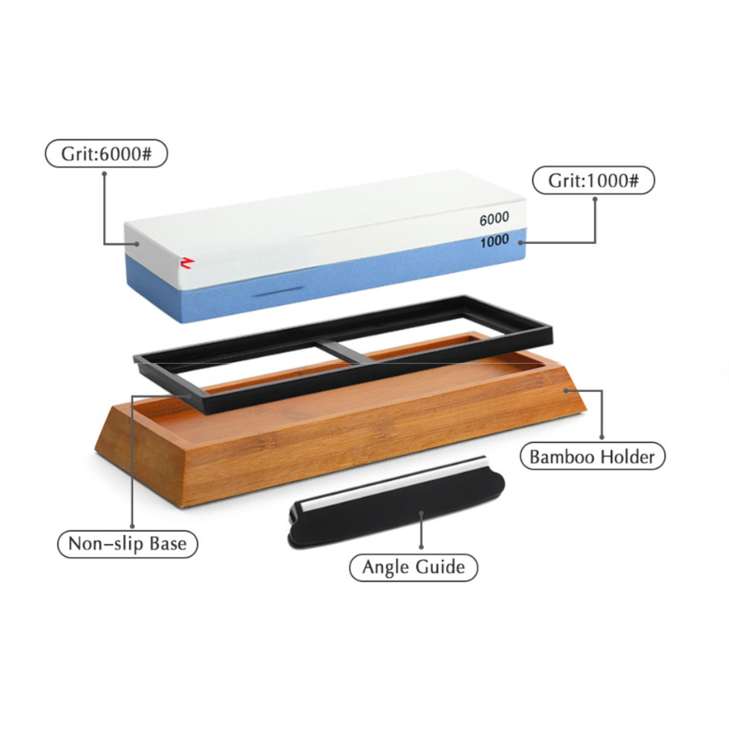 Patio Chef Dual Grit Whetstone — 1000 / 6000 Grit