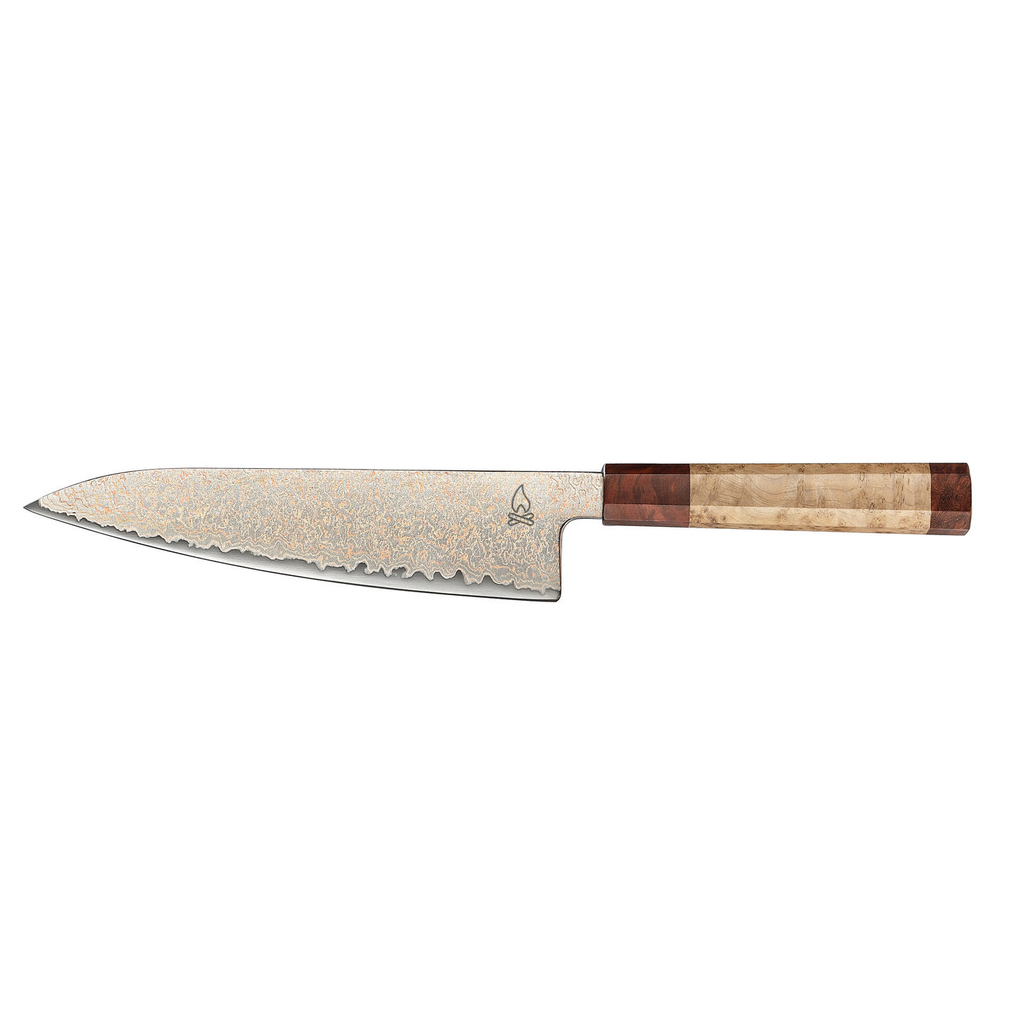 Trinity Copper Damascus Gyuto