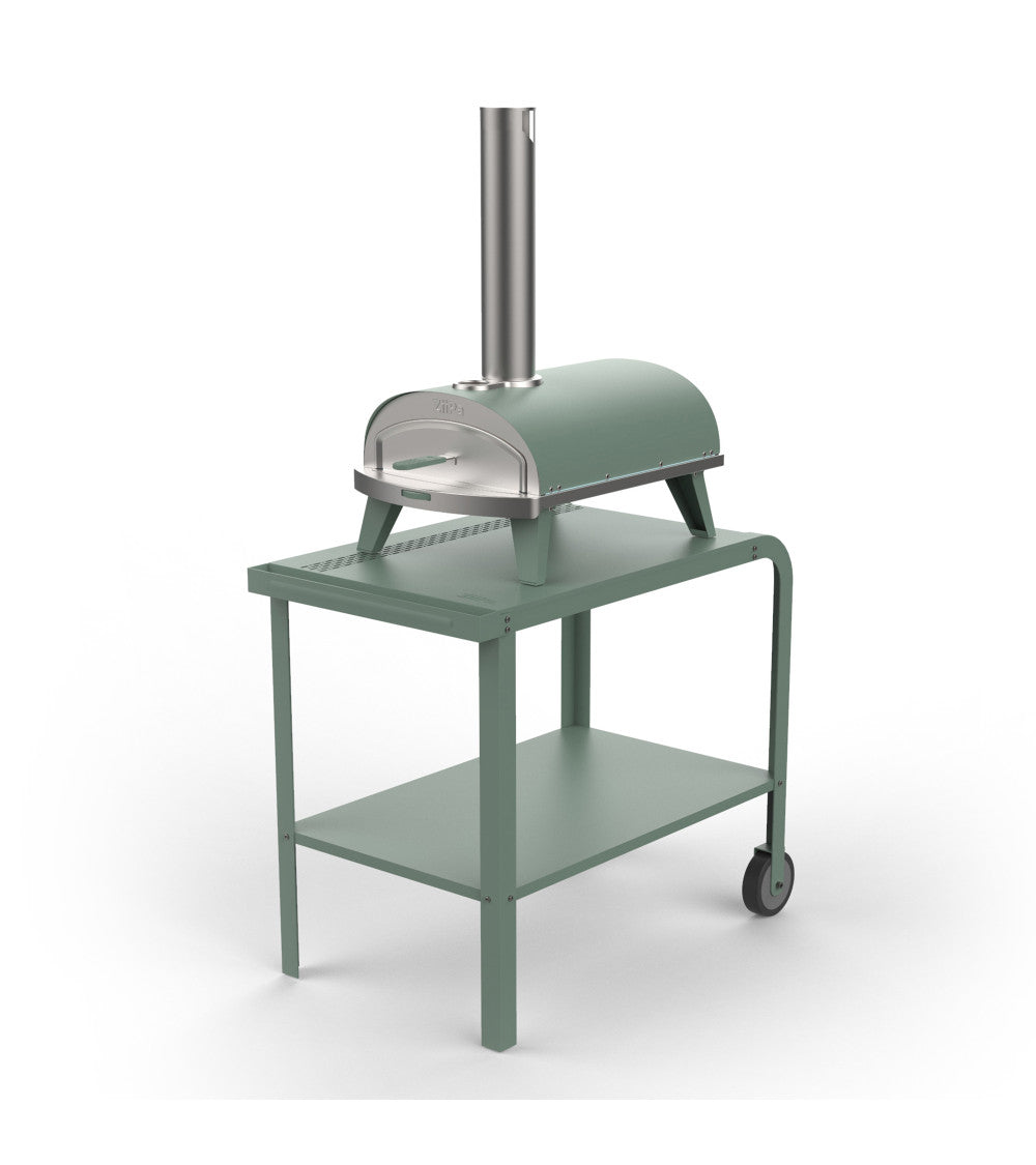 ZiiPa Vallone Garden Trolley with Shelf – Eucalyptus
