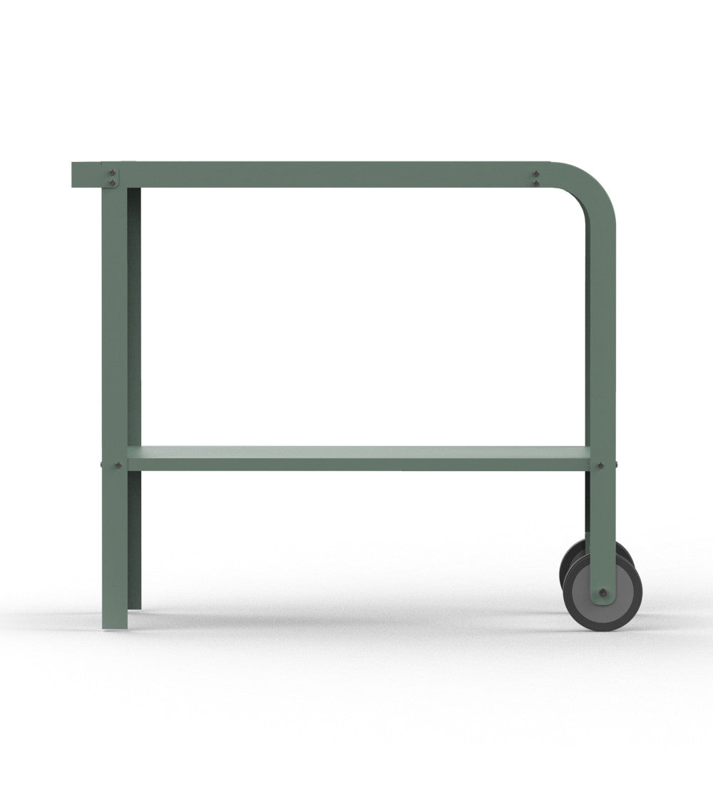 ZiiPa Vallone Garden Trolley with Shelf – Eucalyptus