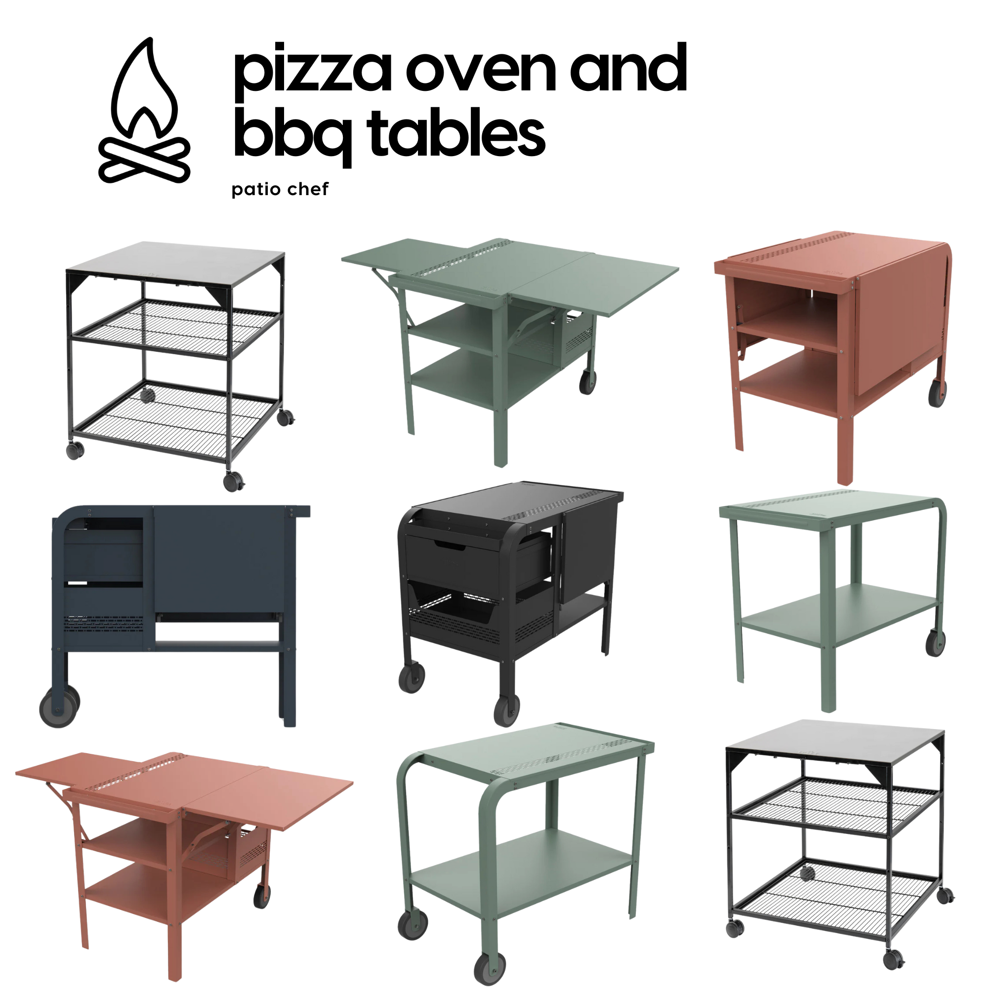 Patio Chef Pizza Oven and BBQ Tables – Patio Chef