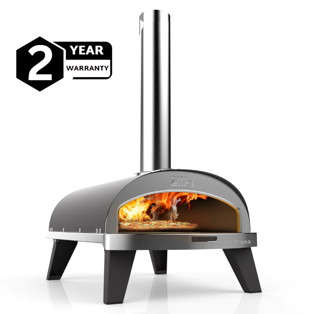 ZiiPa Piana Wood Pellet Pizza Oven with Rotating Stone – Slate