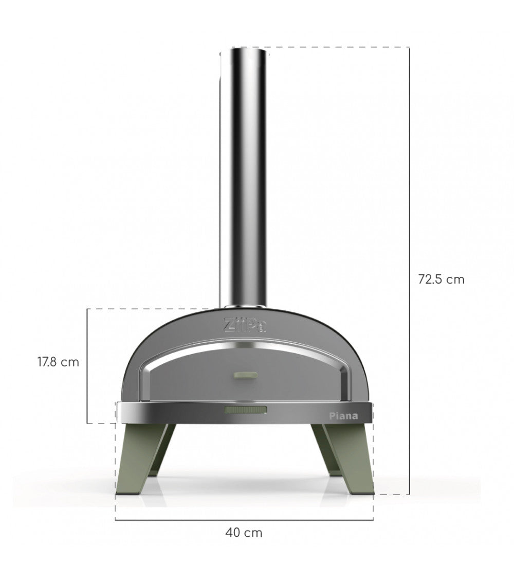 ZiiPa Piana Wood Pellet Pizza Oven with Rotating Stone – Eucalyptus