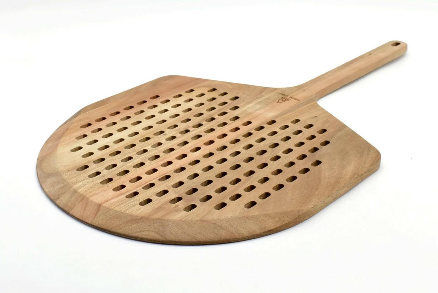 12-Inch Perforated Acacia Wood Pizza Peel