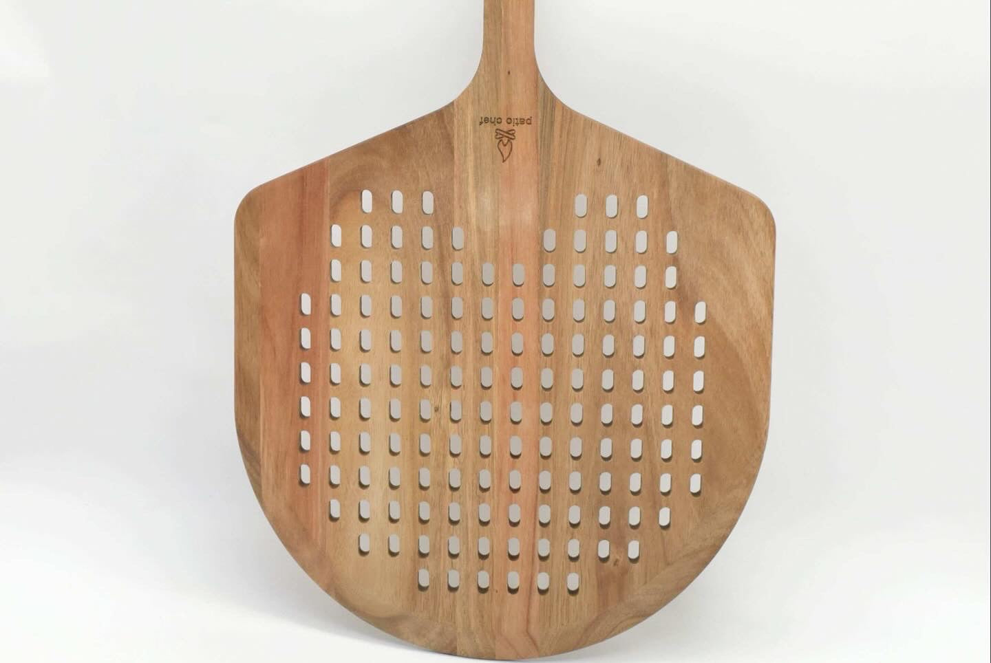 14-Inch Perforated Acacia Wood Pizza Peel