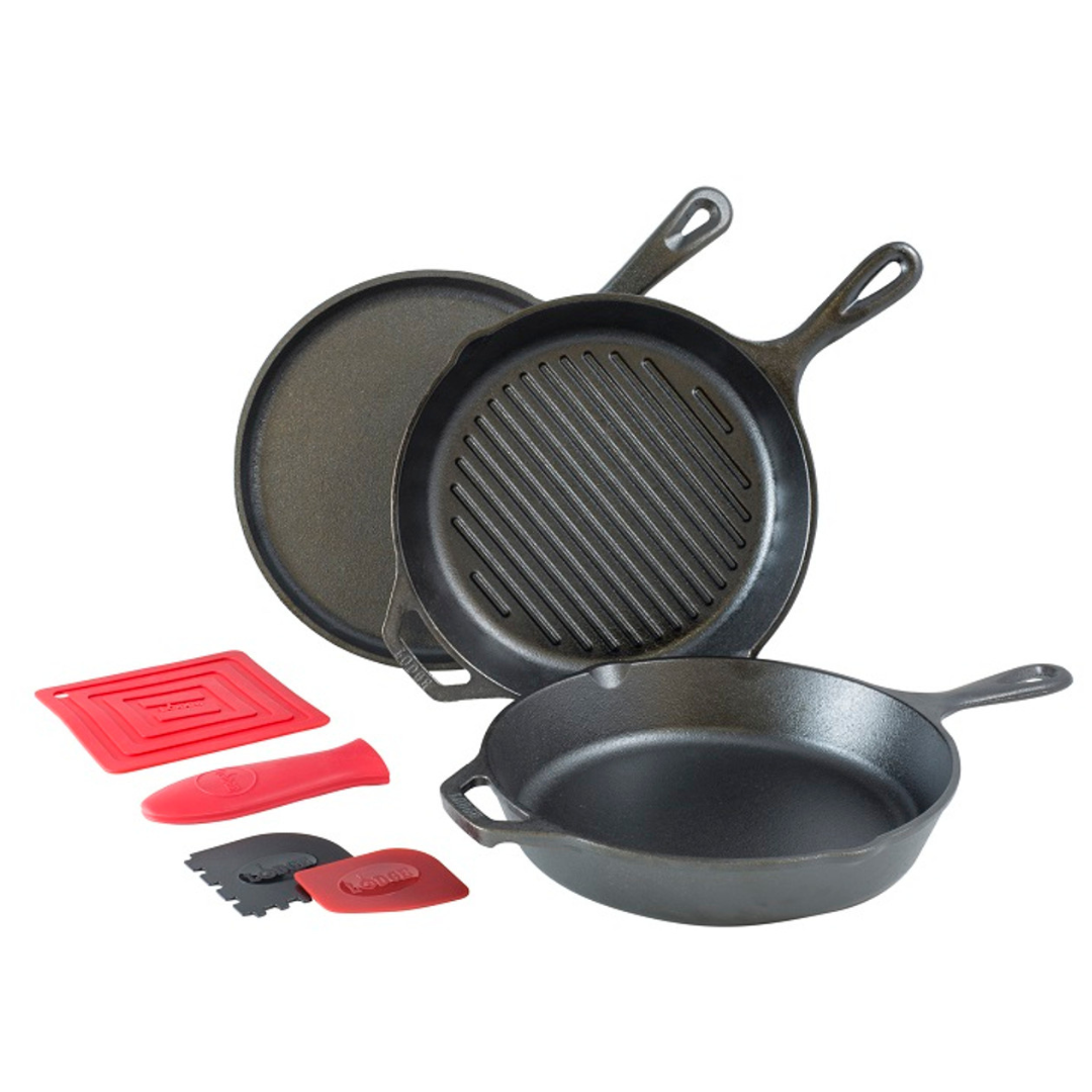 Essential Seasoned Cast Iron Pan Set