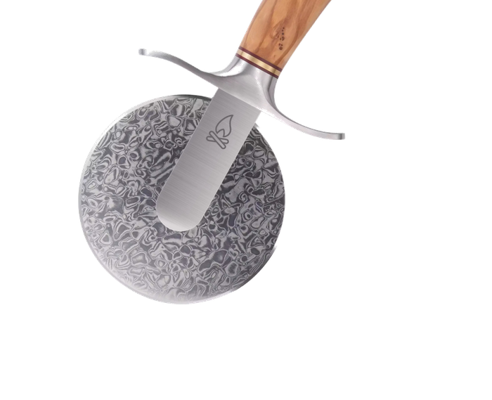 Damascus steel blade detail