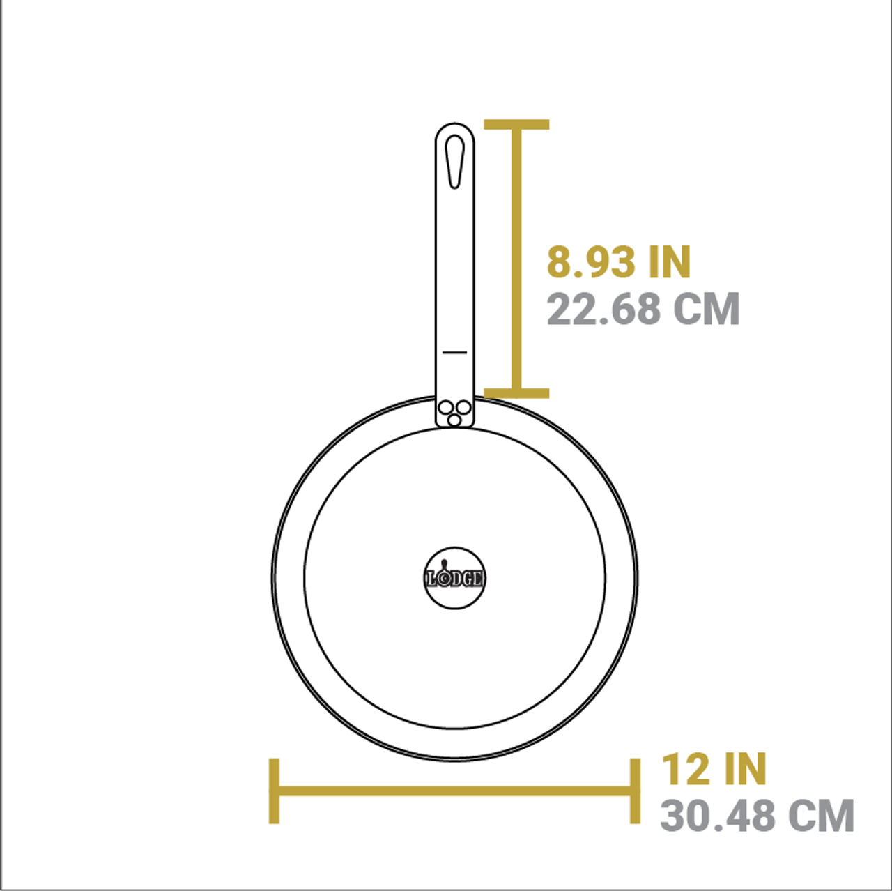 Lodge 12-Inch Seasoned Carbon Steel Skillet