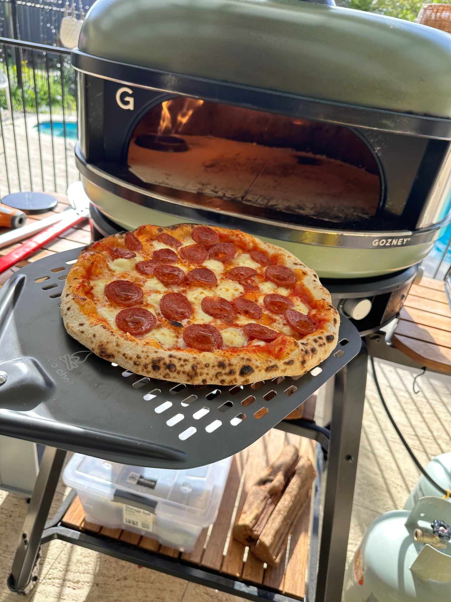 Pizza Paddle - 12 Inch Perforated Pizza Peel