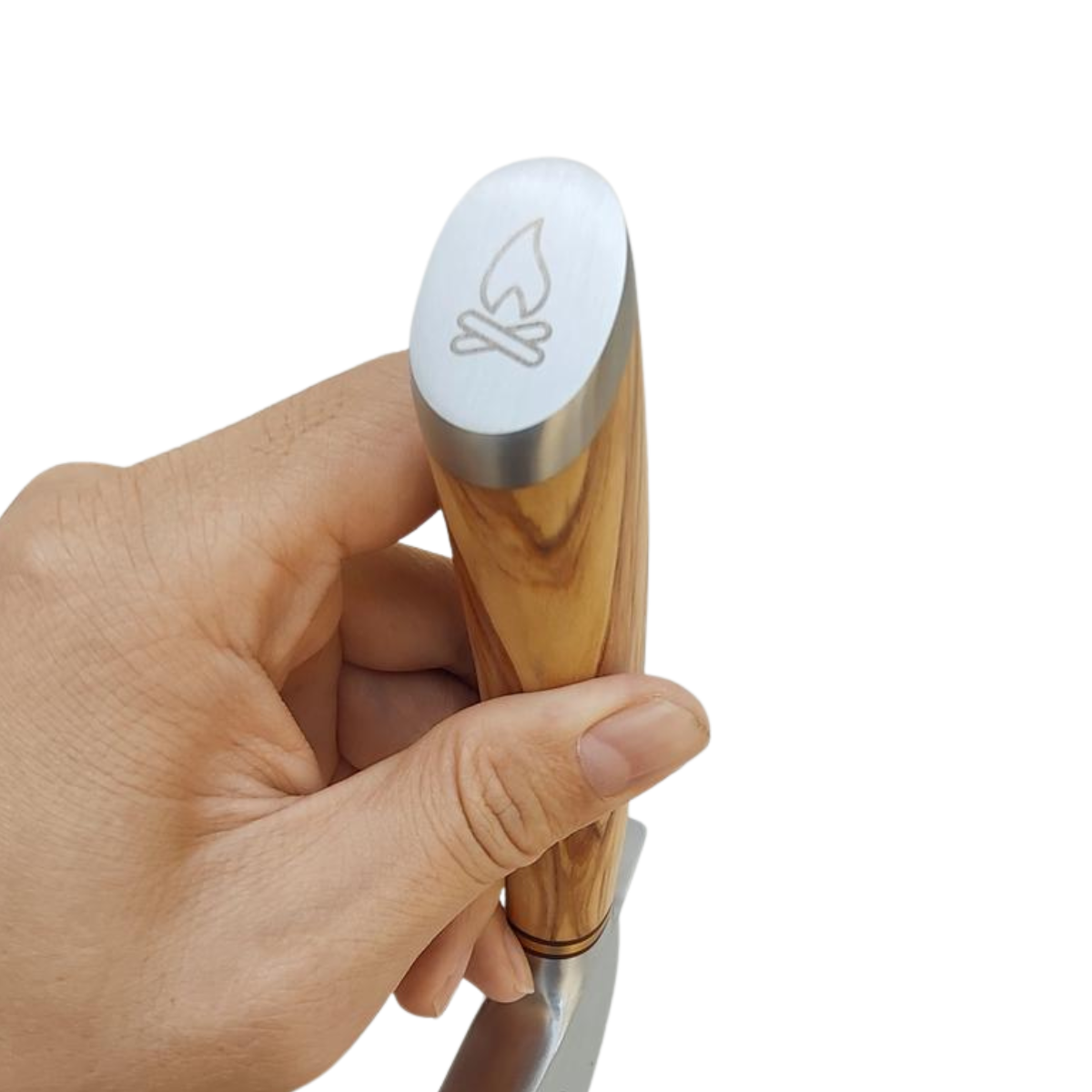 The Damascus Wheel — 73 Layer High Carbon Damascus Steel Pizza Cutter