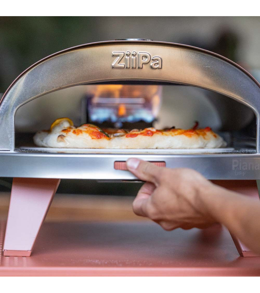 ZiiPa Piana Gas Fired Pizza Oven with Rotating Stone – Terracotta