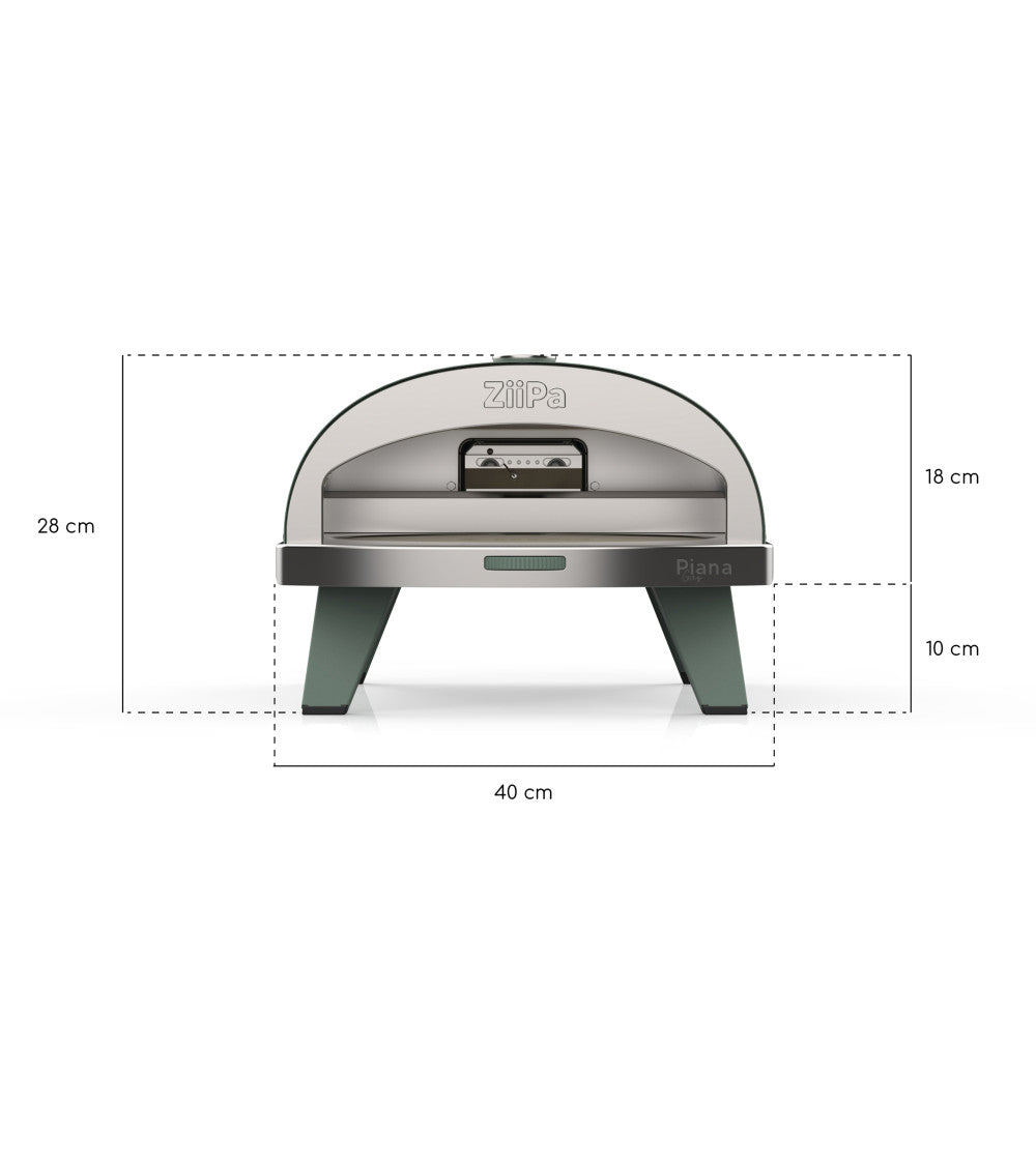 ZiiPa Piana Gas Fired Pizza Oven with Rotating Stone – Eucalyptus