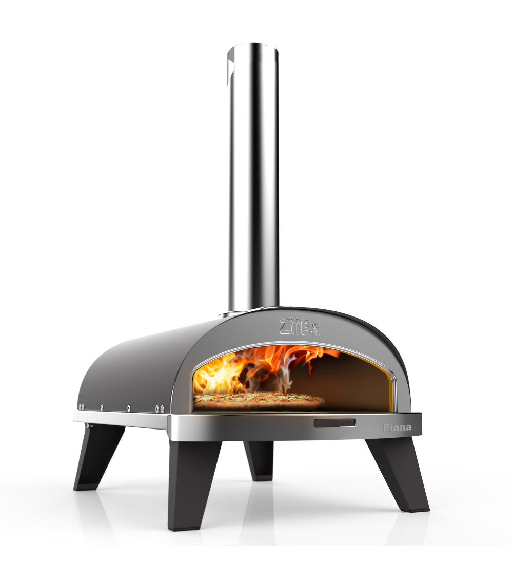 ZiiPa Piana Wood Pellet Pizza Oven with Rotating Stone – Slate