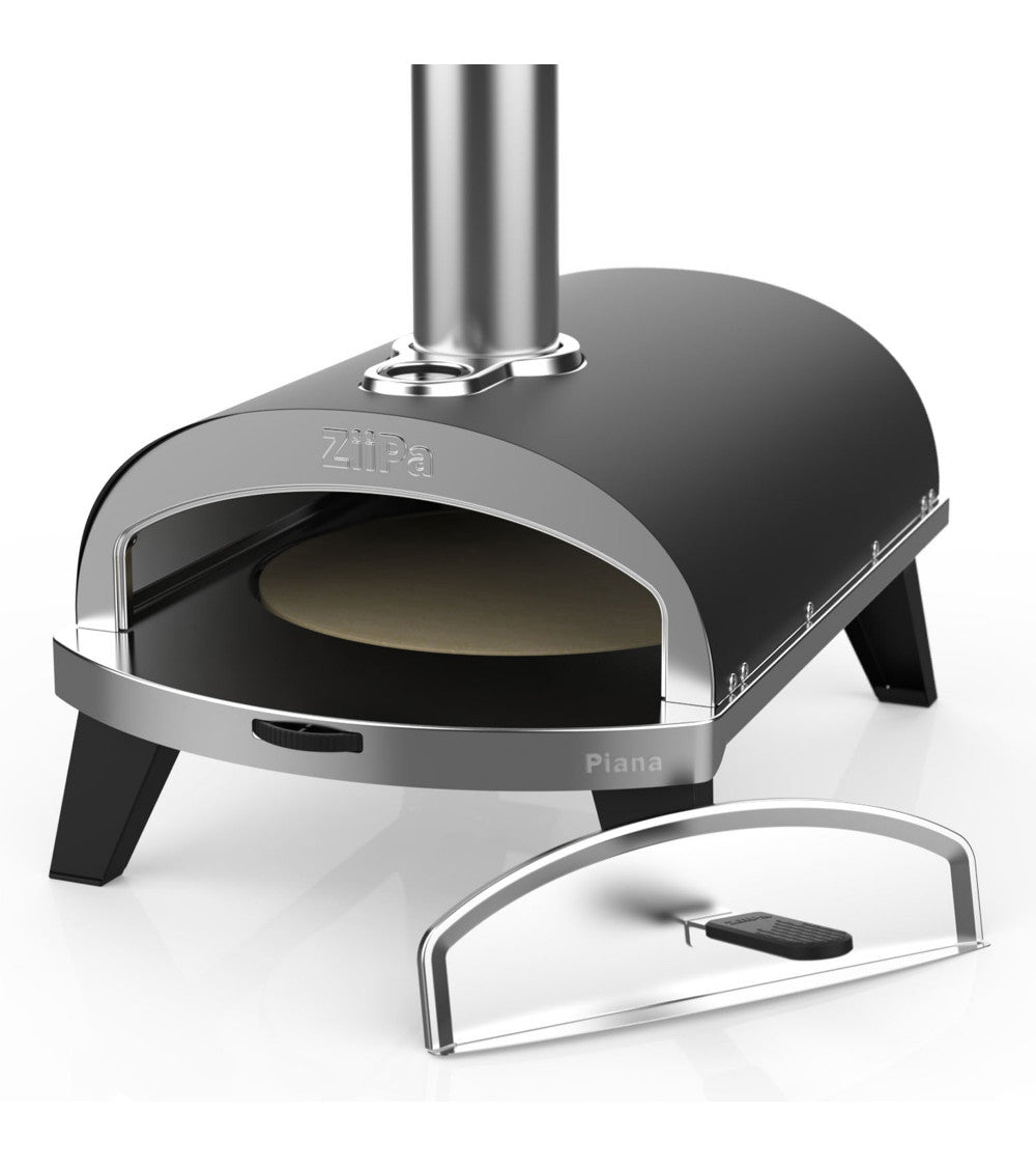 ZiiPa Piana Wood Pellet Pizza Oven with Rotating Stone – Charcoal