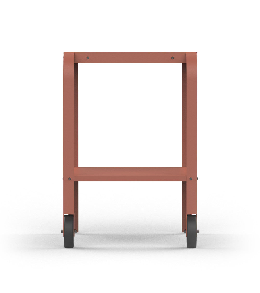 ZiiPa Vallone Garden Trolley with Shelf – Terracotta